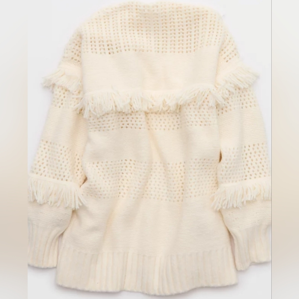 Aerie Fringe Cardigan - Picture 4 of 9